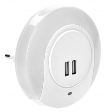 Светильник-ночник 001 круг USB датчик осв. 220В  LDNN5-001-SQ-P-00-S-K01  IEK