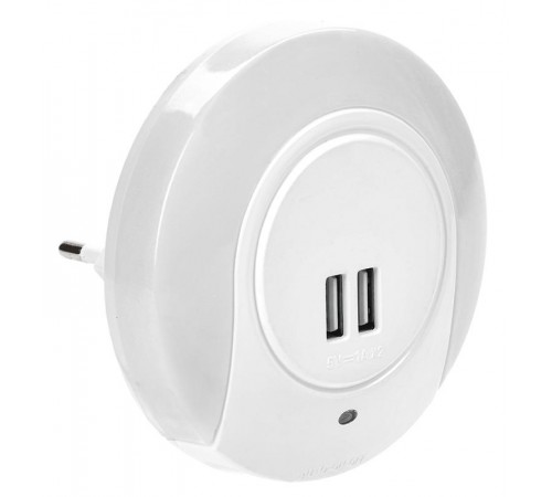 Светильник-ночник 001 круг USB датчик осв. 220В  LDNN5-001-SQ-P-00-S-K01  IEK