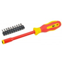  Отвертка диэлектрическая с набором бит Т2 11шт ARMA2L 5  A2L5-SC30-T2-N1-11  IEK