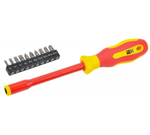  Отвертка диэлектрическая с набором бит Т2 11шт ARMA2L 5  A2L5-SC30-T2-N1-11  IEK