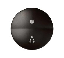 Simon 88 Клавиша для выключателя одноклавишного с подсветкой, с пиктограммой "лампа", S88, коричневый  88016-32  Simon