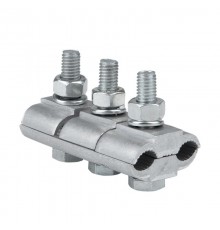 Зажим соединительный плашечный 3 болта М6 (D провода 9,6...11,4 мм) ПА-2-2 PROxima  pa-2-2  EKF