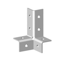 Угловой соединитель 3 профилей 3D, толщ. 4,0 мм, гальван. цинк, 868148  УС-3х3D-4,0-ЭЦ   Ostec