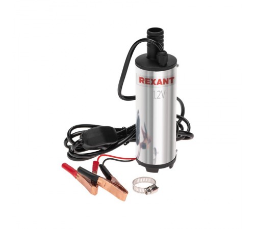 Насос перекачки топлива погружной 12В, 35л/мин, без фильтра, 51мм  80-0215  REXANT