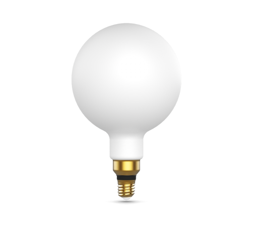 Лампа светодиодная Filament G200 14W 1170lm 4100К Е27 milky диммируемая LED 1/4  153202214-D  Gauss