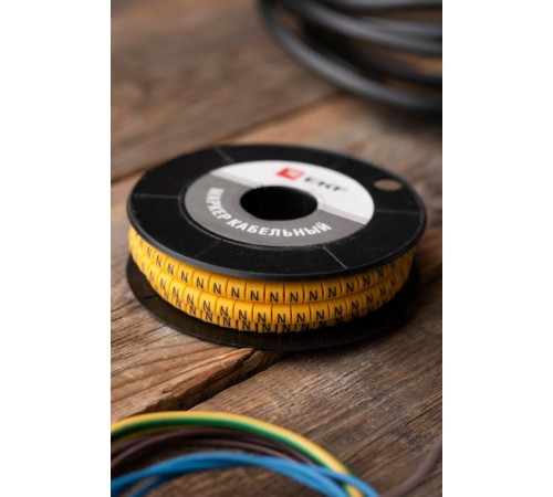 Маркер-кабельный 4,0кв.мм "N" (500шт.) (ЕС-2) EKF PROxima  plc-KM-4-N  EKF