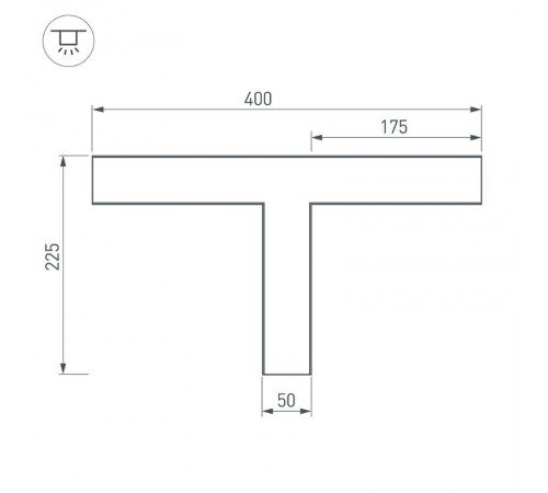Тройник SL-LINE-5035 (arlight, Металл)  030117  Arlight