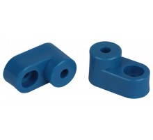 Изолятор для шин  NO-224-71 угловой синий  Б0062952  ЭРА