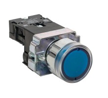 Кнопка BW61 с подстветкой 24В синяя NO PROxima  xb2-bw61-24  EKF