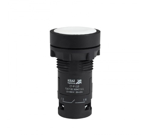 Кнопка OptiSignal Compact D22 C7-P-120 белая 2НО XB7NA13  362025  КЭАЗ