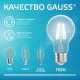 Лампа светодиодная   Filament Elementary А60 9W 730lm 4100К Е27 LED 1/10/50  22229  Gauss