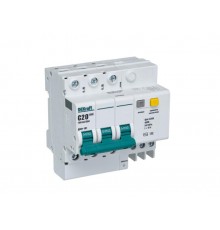 Выключатель автоматический дифференциального тока со встроенной защитой от сверхтоков ДИФ-101 3Р 20А 100мА AC С  15063DEK  DEKraft