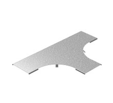 Крышка к Т-отводу плавному универсальному к лотку 200 радиус 200 мм, толщ. 1,0 мм, Сендзимир цинк, 020824  КТТРП-200-1,0-R200-СЦ   Ostec