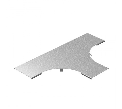 Крышка к Т-отводу плавному универсальному к лотку 200 радиус 200 мм, толщ. 1,0 мм, Сендзимир цинк, 020824  КТТРП-200-1,0-R200-СЦ   Ostec