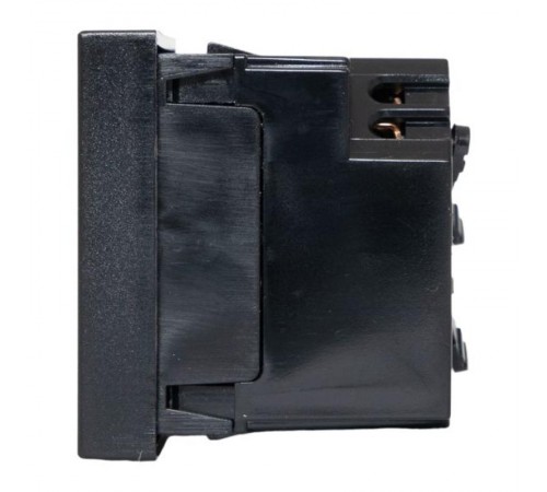 Розетка 45х45 с зазем. 45 градусов, быстрозажимные клеммы, черная, матоваяE2MR16-028-30-45-SL EKF