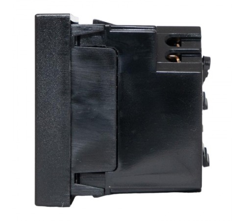 Розетка 45х45 с зазем. 45 градусов, быстрозажимные клеммы, черная, матоваяE2MR16-028-30-45-SL EKF