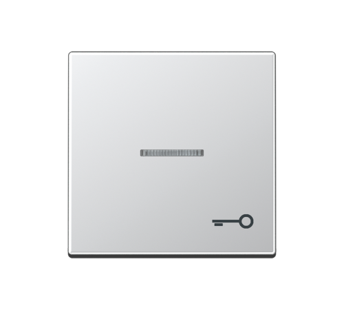 Клавиша для контрольного выключателя со знаком ключ; алюминий  A590KO5TAL  Jung