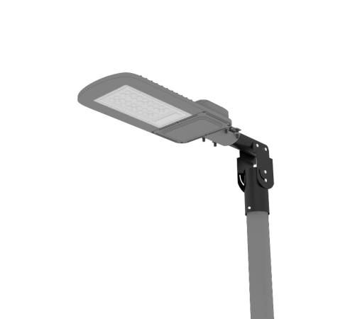 Кронштейн для уличных светильников 200*205*100мм на трубу до D58мм / консоль D48мм черный 1/2  903215106  Gauss