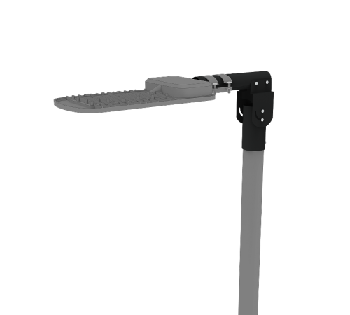 Кронштейн для уличных светильников 200*205*100мм на трубу до D58мм / консоль D48мм черный 1/2  903215106  Gauss