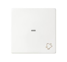 Клавиша для выключателя с пиктограммой "звонок" белого матового цвета S82 Concept  8200017-090  Simon