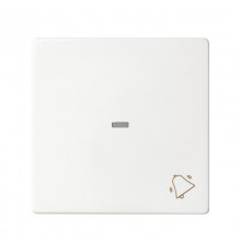 Клавиша для выключателя с пиктограммой "звонок" белого матового цвета S82 Concept  8200017-090  Simon