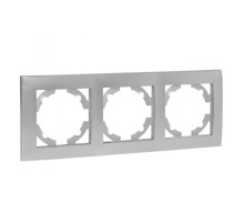 Валенсия Рамка 3-местная сталь EKF   EWM-G-303-30   EKF