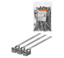 Крепеж ремешковый 7,6х165 серый (100шт)  SQ0516-0302  TDM