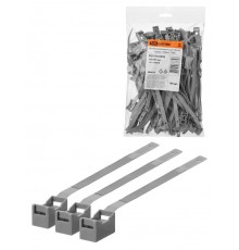 Крепеж ремешковый 7,6х165 серый (100шт)  SQ0516-0302  TDM