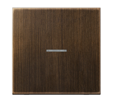 Одинарная клавиша с окошком для балансирных механизмов выключателей (кнопок), в комплекте с CD90HP (крепежный элемент); металл; латунь antik; Messing 