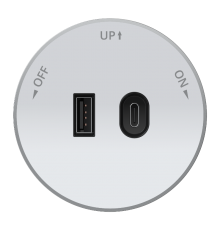 MultiTrack Розетка 2хUSB (тип А+С) 18Вт, 5В/3А Белый  MTK13003W  SE