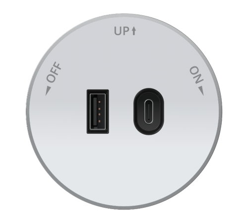 MultiTrack Розетка 2хUSB (тип А+С) 18Вт, 5В/3А Белый  MTK13003W  SE