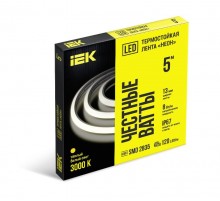 Термонеон 5м 2835-120LED 8Вт/м IP67 13мм 24В 3000K  LSR6-1-120-67-2-05  IEK