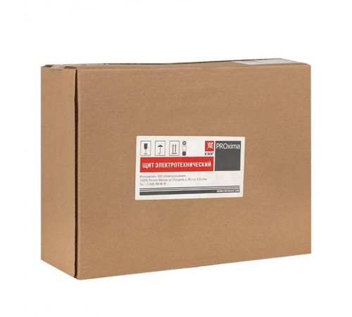 Щит учетно-распределительный навесной ЩРУН 1/12 с окном (ВхШхГ) 400x300x140мм IP31 PROxima  mb23-1/12  EKF