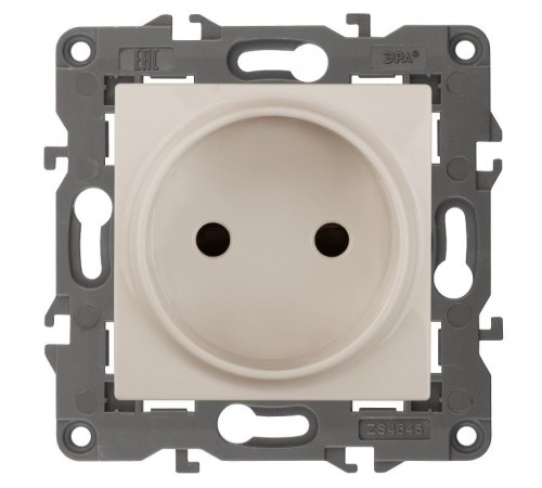 14-2105-02 Розетка без заземления, 16A-250В, IP20, Эра Elegance, сл.кость  Б0034285  ЭРА