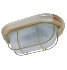 Светильник "Терма 1402" Овал малый НББ 03-60-022 IP 65 матовый/корпус с решеткой дер. липа  1005501033  Элетех