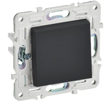 SKANDY Выключатель 1-клавишный 10А SK-V01G графит  SK-V10-0-10-K53  IEK