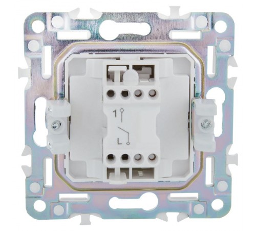 SKANDY Выключатель 1-клавишный 10А SK-V01T титан  SK-V10-0-10-K48  IEK