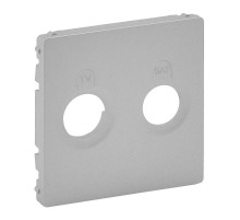 Valena LIFE Алюминий Накладка розетки TV-SAT  754822  Legrand