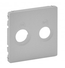 Valena LIFE Алюминий Накладка розетки TV-SAT  754822  Legrand