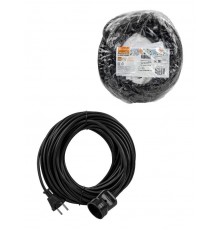 Удлинитель-шнур силовой народный ПВС 3500 Вт б/з, 10м, штепс. гнездо SQ1307-0271  TDM