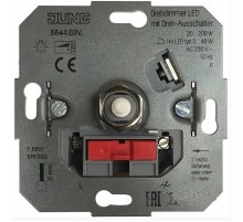 Роторный LED диммер с роторным ВКЛ/ВЫКЛ  5544.03VEINS  Jung