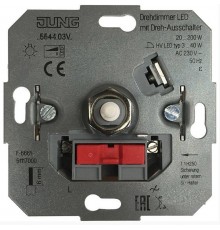 Роторный LED диммер с роторным ВКЛ/ВЫКЛ  5544.03VEINS  Jung