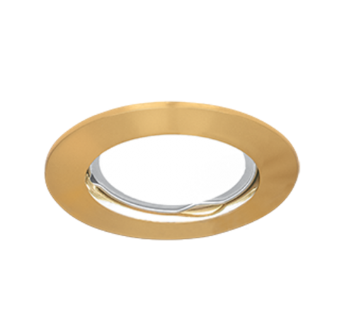 Светильник точечный встраиваемый под лампу Metal CA002 Круг. Золото, Gu5.3  CA002  Gauss
