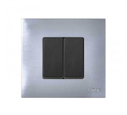 Simon 27 Клавиша декоративная сменная для выключателя (узкий модуль), S27 Play, графит  2710010-038  Simon