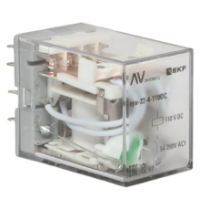Реле промежуточное RPA 22/4 5A 110В DC  AVERES rpa-22-4-110DC EKF