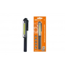 Фонарь-ручка переносной светодиодный ФП9, 3 Вт COB, 200 лм, 3хААА, магн.  SQ0350-0099  TDM