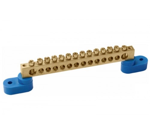 Шина N ноль на 2угловых изоляторах ШНИ-8х12-14-У2-С  YNN10-812-14C2-K07  IEK