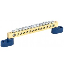 Шина N ноль на 2угловых изоляторах ШНИ-8х12-14-У2-С  YNN10-812-14C2-K07  IEK