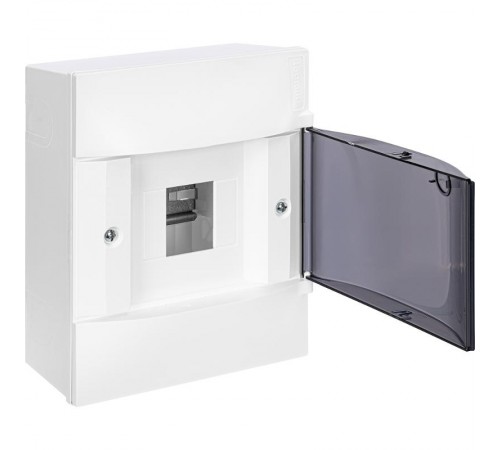 Practibox S Пластиковый щиток Навесной 1X4 Дымчатая дверь  134614  Legrand