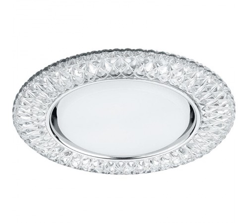Светильник встраиваемый с белой LED подсветкой CD4043 потолочный GX53 без лампы, прозрачный, хром  41305  Feron